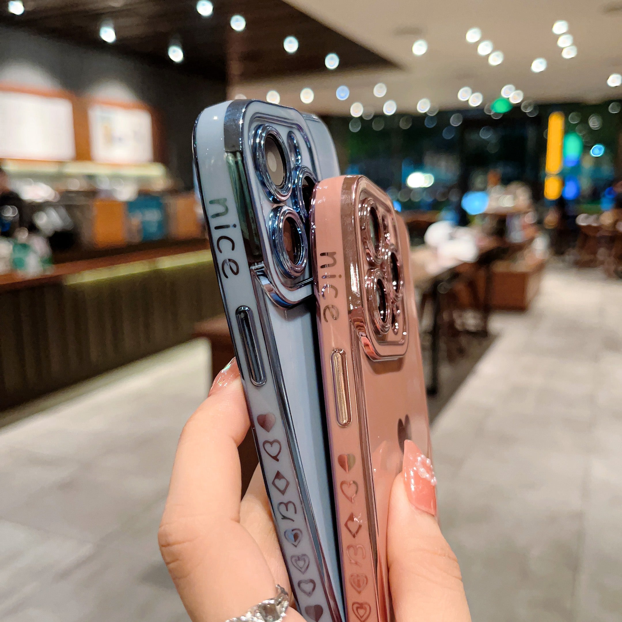 Pro iPhone 14 Pro Max TPU pouzdro na telefon Love Heart 6D Electroplating Phone Cover Pro iPhone 14 Pro Max TPU pouzdro na telefon Love Heart 6D Electroplating Phone Cover